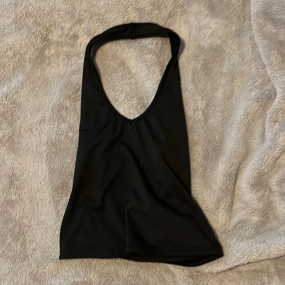 Black Halter Top